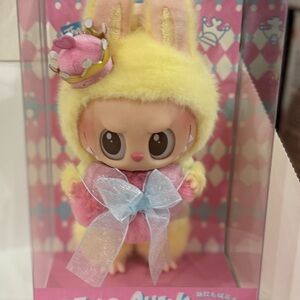 Adorable Pink and Yellow Bunny Toy